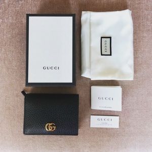 Gucci leather card holder